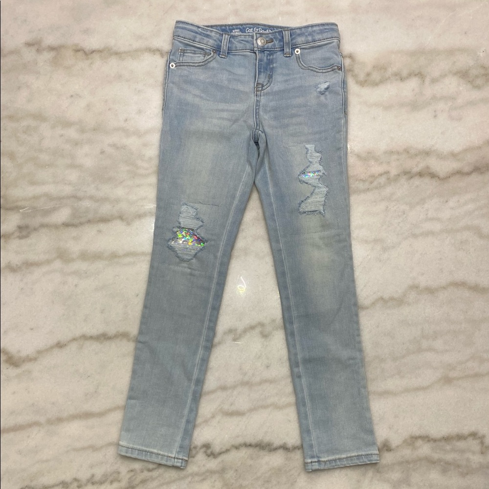 NWOT Girls Distressed Jeans